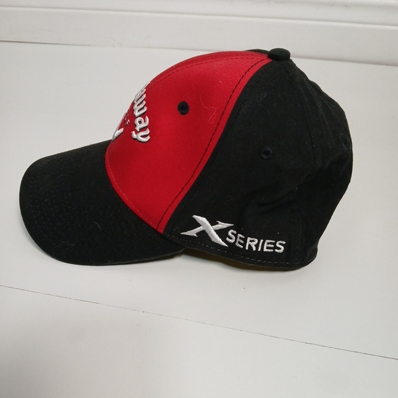Callaway Golf Red And Black On Size Baseball Cap Hat - Picture 3 of 7
